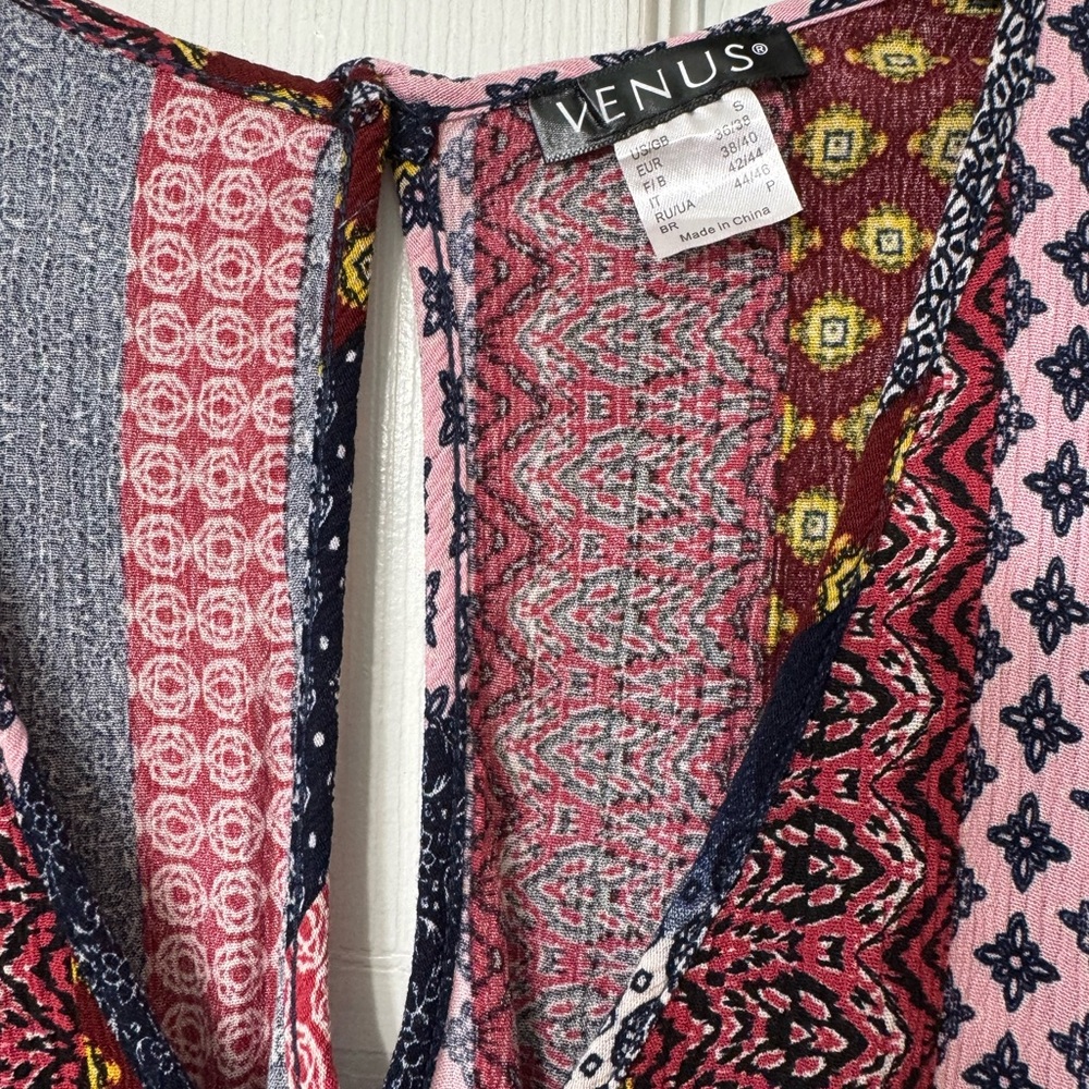 VENUS Multicolor Bohemian Romper - Picture 4 of 4